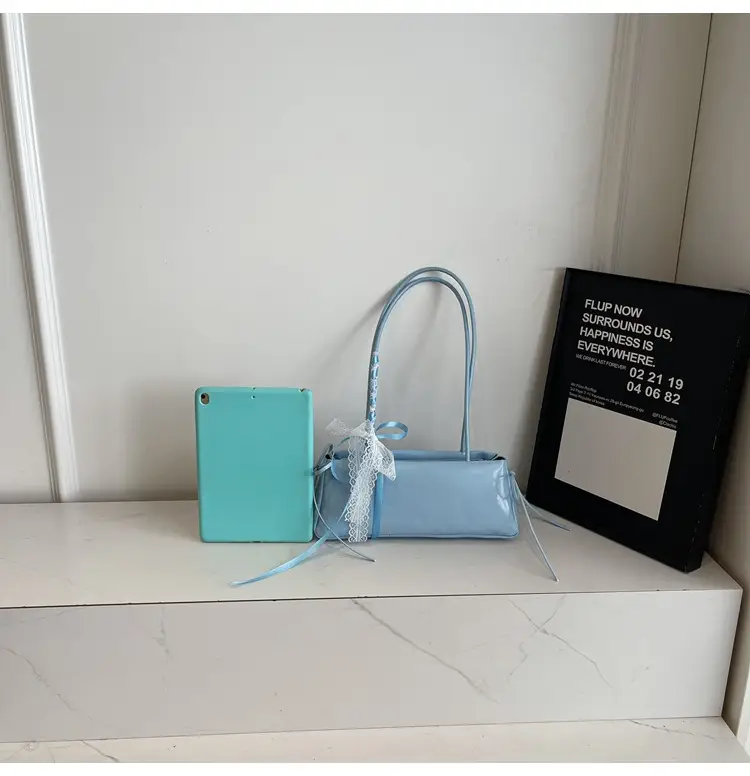 Light Blue Korean Style Shoulder Bag for Women — feature 10