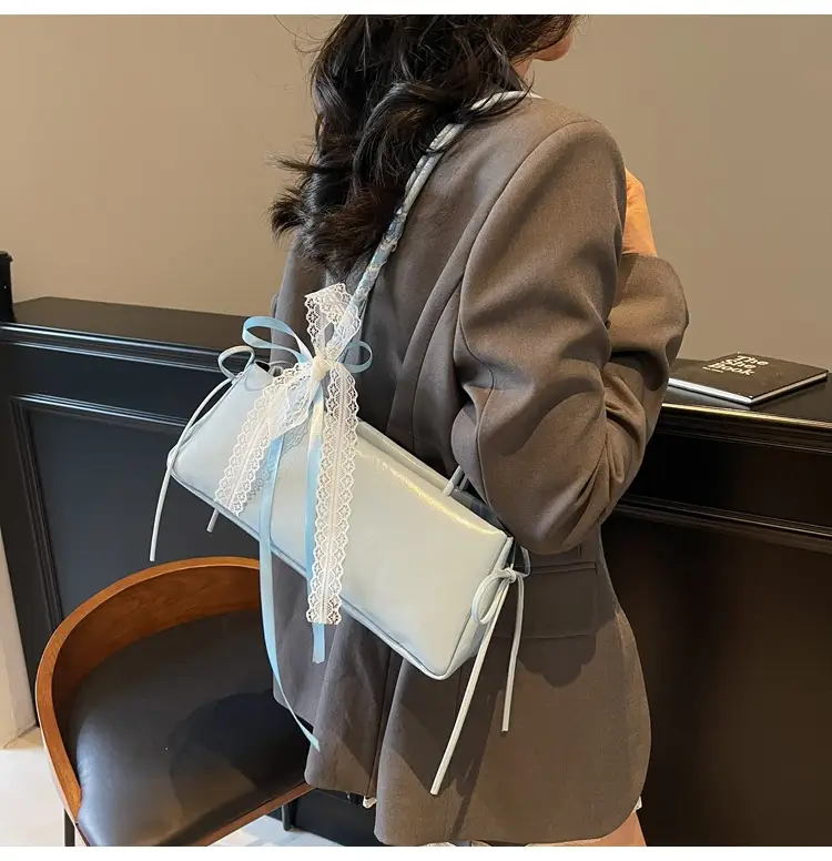 Light Blue Korean Style Shoulder Bag for Women — feature 18