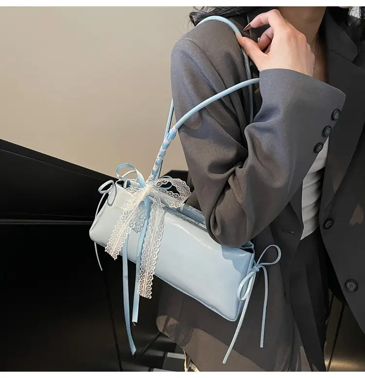 Light Blue Korean Style Shoulder Bag for Women — feature 2