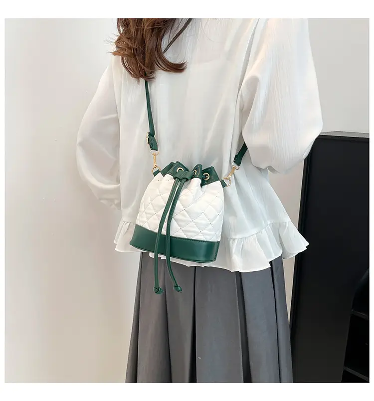 Diamond Embroidery Shoulder Crossbody Bag Green White 2025 — feature 26