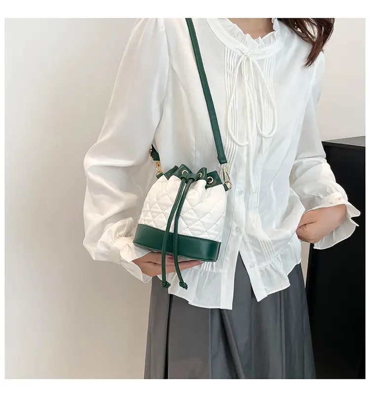 Diamond Embroidery Shoulder Crossbody Bag Green White 2025 — feature 29