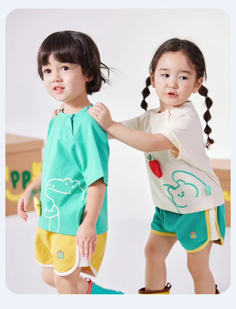 Baby Cotton T-Shirt 3D Box Design Summer Wear — feature 35