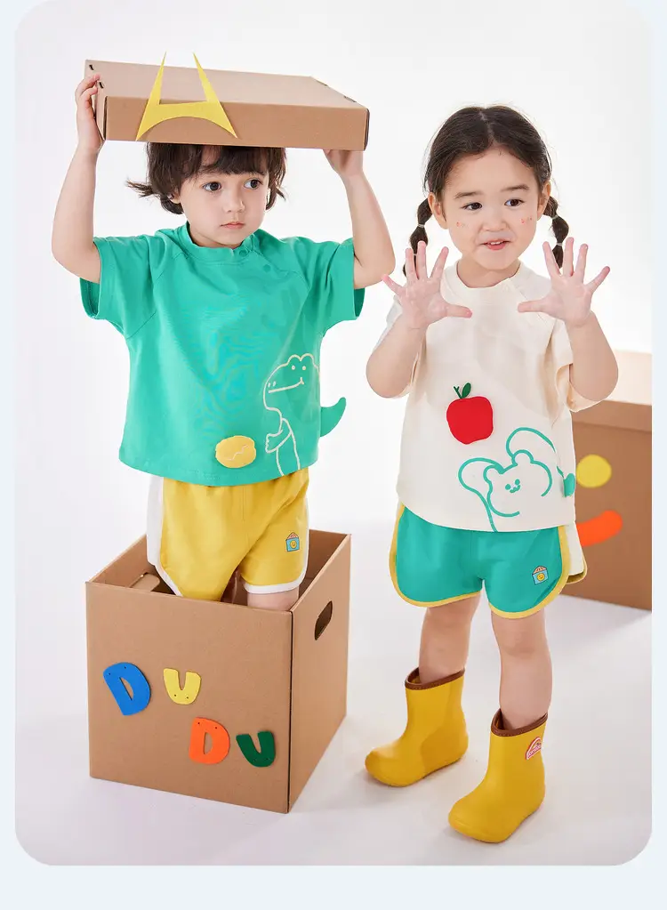 Baby Cotton T-Shirt 3D Box Design Summer Wear — feature 36