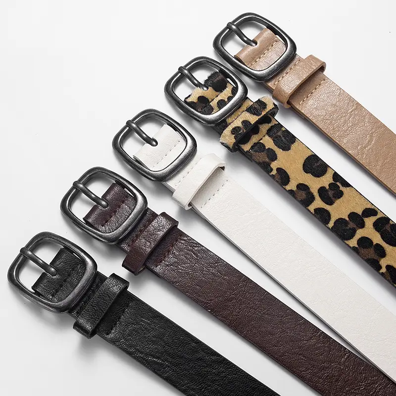 Women's Belt Jeans All-match Ins Style Trouser Belt Korean Fashion Simple Women's Black Decorative New Belt - Image 10