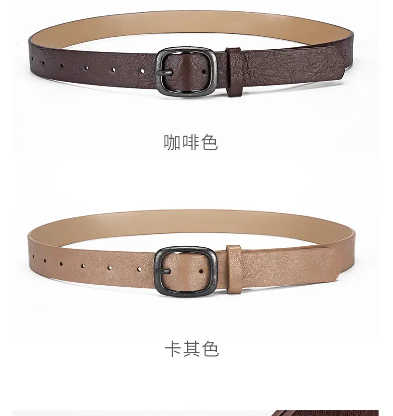Women's Belt Jeans All-match Ins Style Trouser Belt Korean Fashion Simple Women's Black Decorative New Belt — feature 41