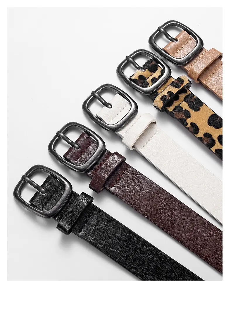Women's Belt Jeans All-match Ins Style Trouser Belt Korean Fashion Simple Women's Black Decorative New Belt — feature 47