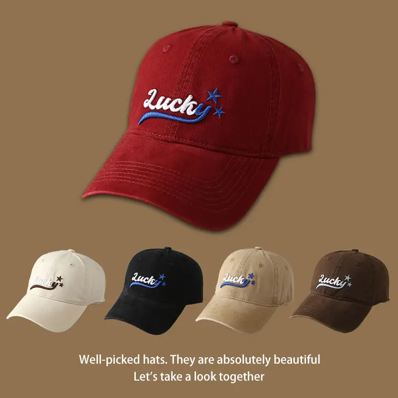 Red Lucky Star Baseball Cap for Boys Girls - Image 11