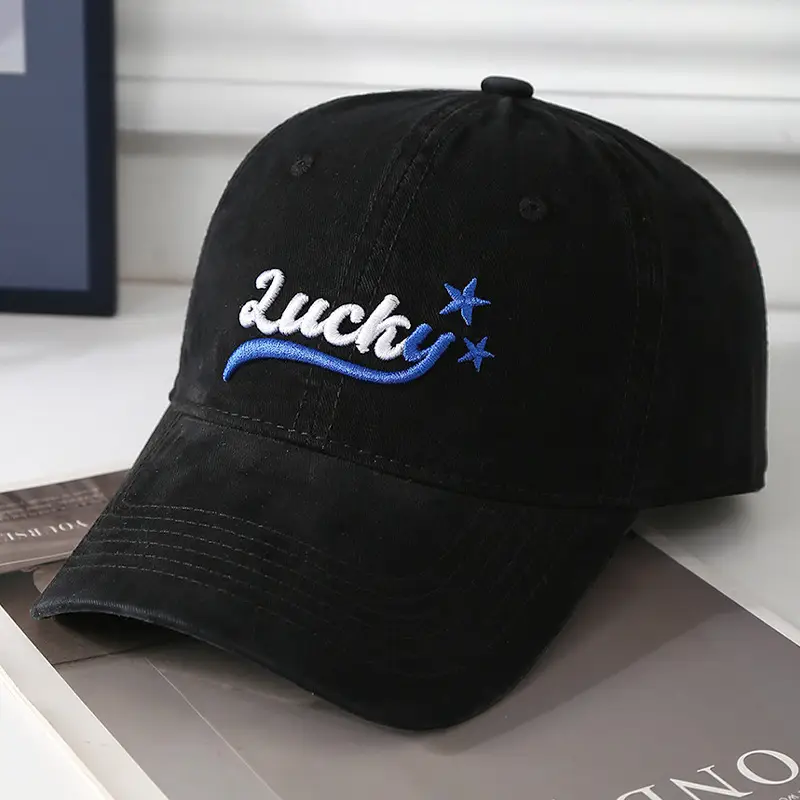 Red Lucky Star Baseball Cap for Boys Girls - Image 2