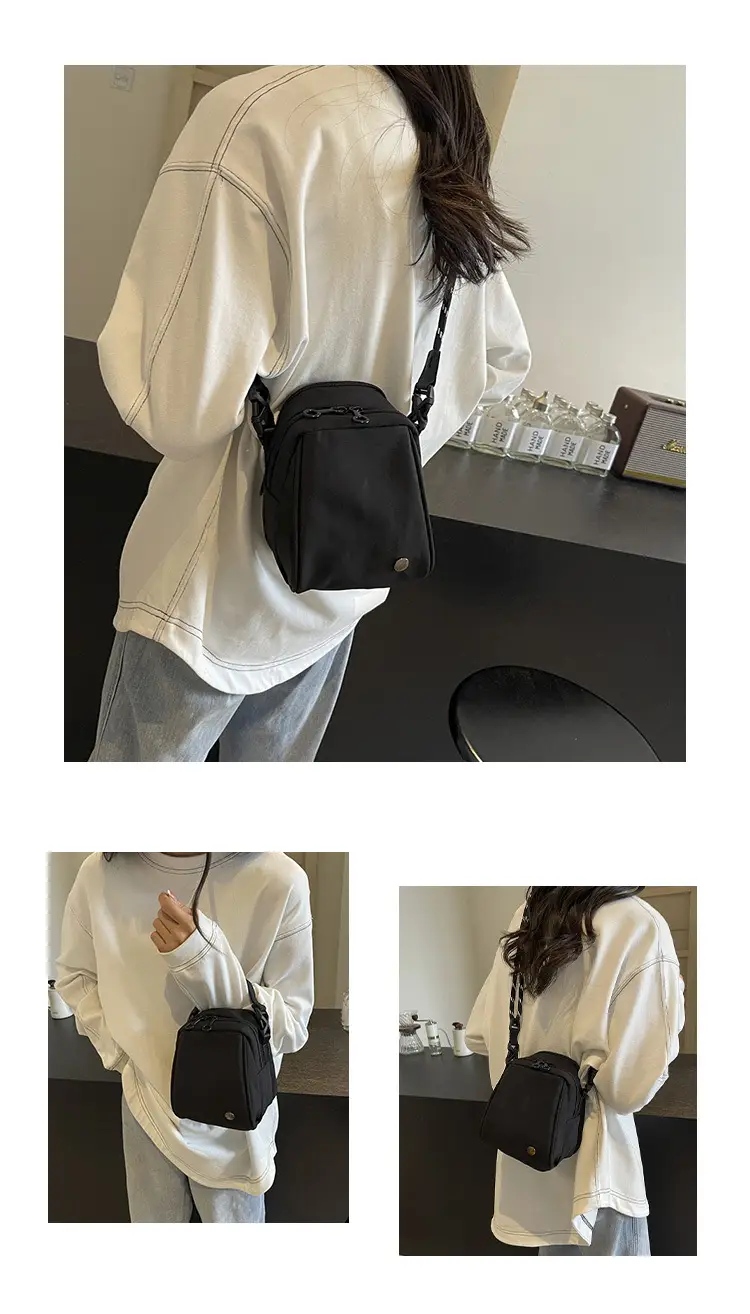 Women's Beige Shell Shoulder Bag with Front Zip & Chain Closure — feature 12