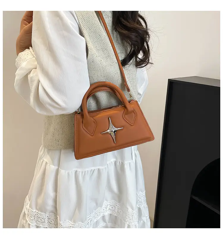 White Star Print Crossbody Bag for Women — feature 14