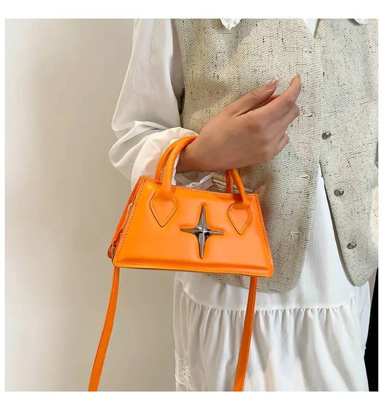 White Star Print Crossbody Bag for Women — feature 17