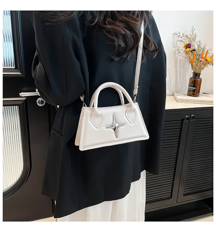 White Star Print Crossbody Bag for Women — feature 23