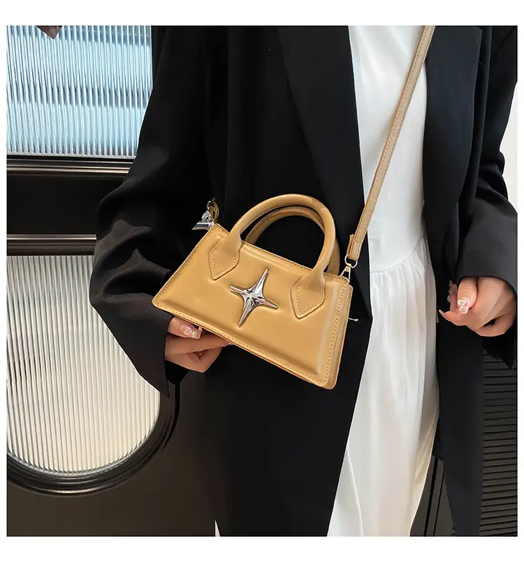 White Star Print Crossbody Bag for Women — feature 26