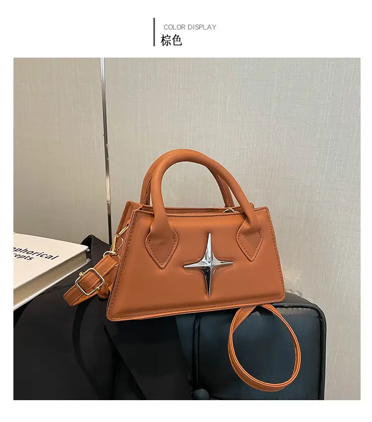 White Star Print Crossbody Bag for Women — feature 32