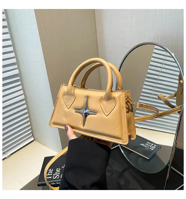White Star Print Crossbody Bag for Women — feature 37