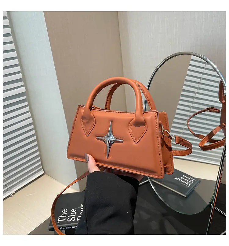 White Star Print Crossbody Bag for Women — feature 38