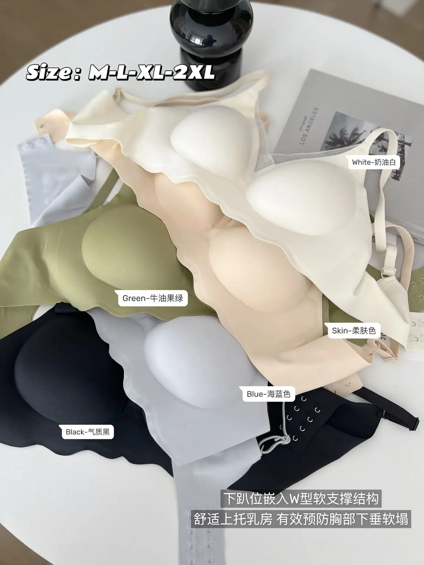 Traceless Underwear Women Small Chest Upper Pull Large Bra Anti-Sagging — feature 20