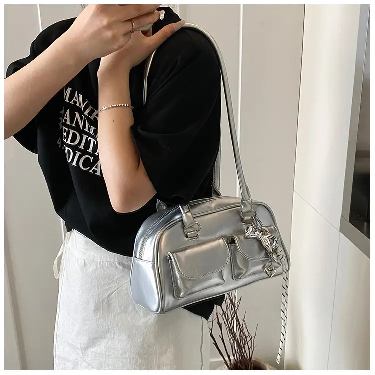Silver Retro Shoulder Bag for Women — feature 25