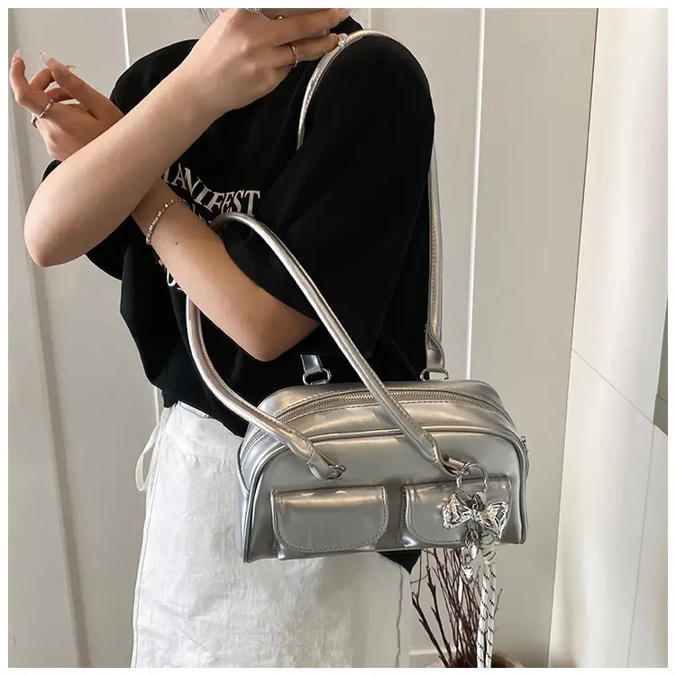 Silver Retro Shoulder Bag for Women — feature 26