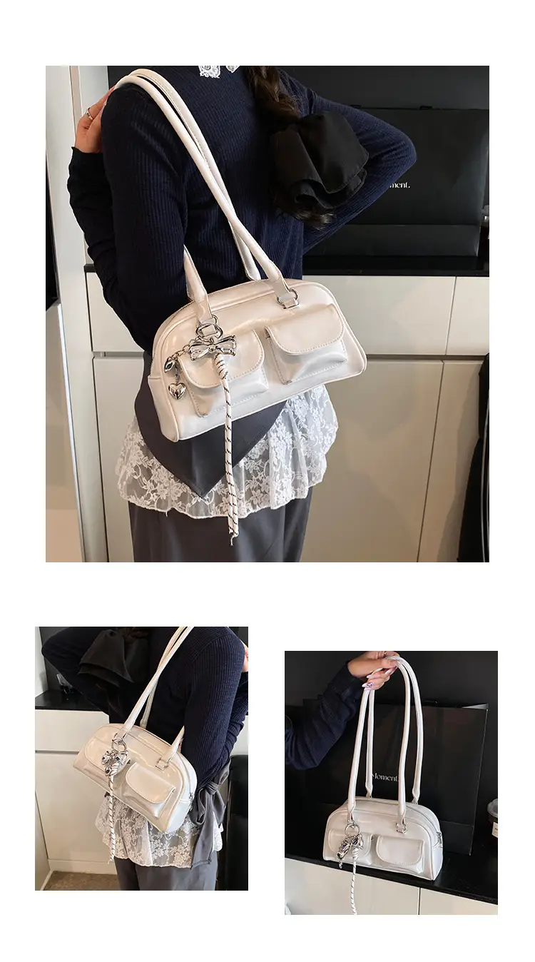 Silver Retro Shoulder Bag for Women — feature 5