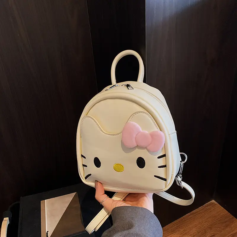 Hello Kitty Crossbody Backpack for Girls Cute Pink Bow - Image 2