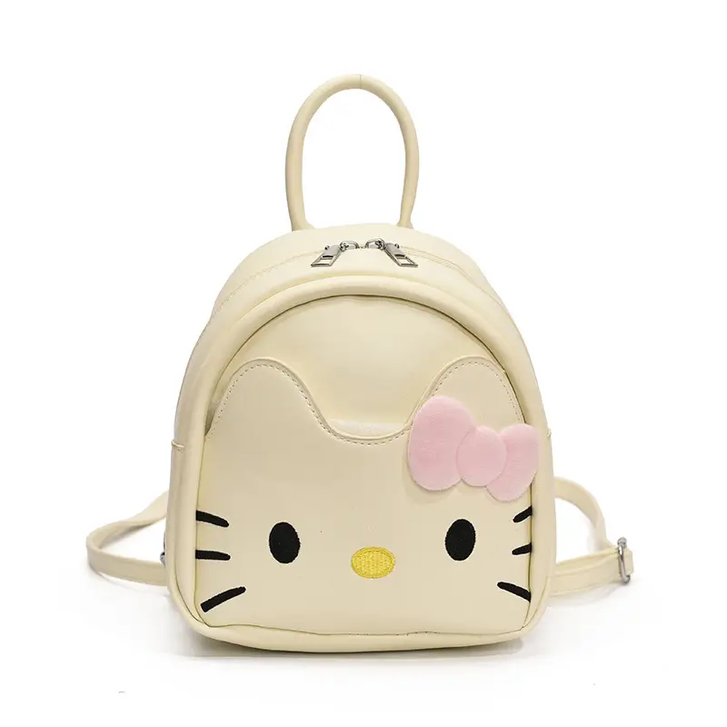 Hello Kitty Crossbody Backpack for Girls Cute Pink Bow - Image 6