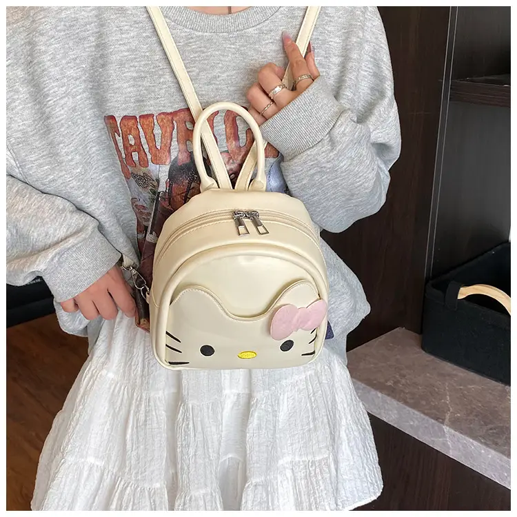 Hello Kitty Crossbody Backpack for Girls Cute Pink Bow — feature 12