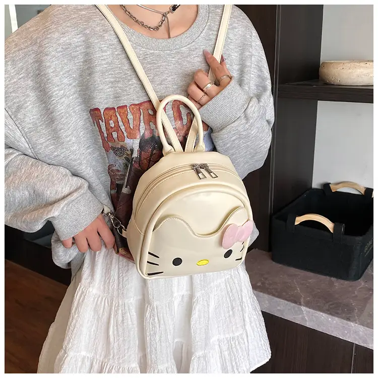 Hello Kitty Crossbody Backpack for Girls Cute Pink Bow — feature 13