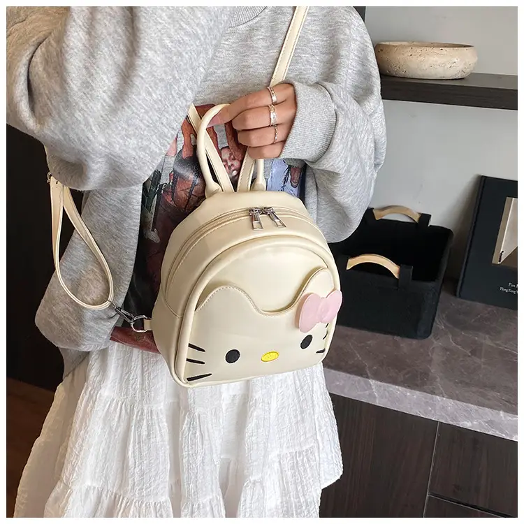 Hello Kitty Crossbody Backpack for Girls Cute Pink Bow — feature 15