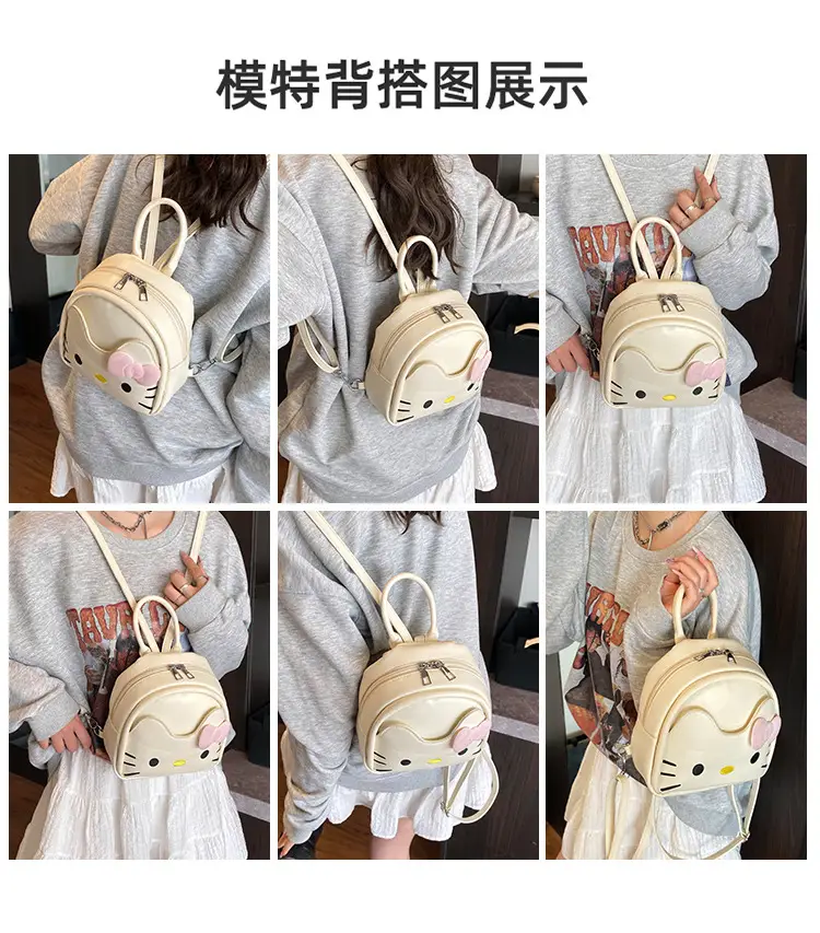 Hello Kitty Crossbody Backpack for Girls Cute Pink Bow — feature 4