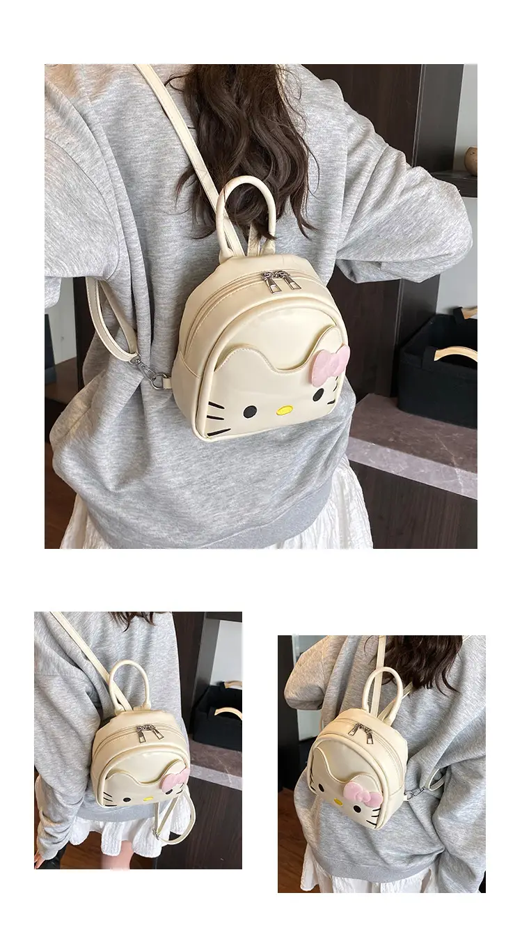 Hello Kitty Crossbody Backpack for Girls Cute Pink Bow — feature 5