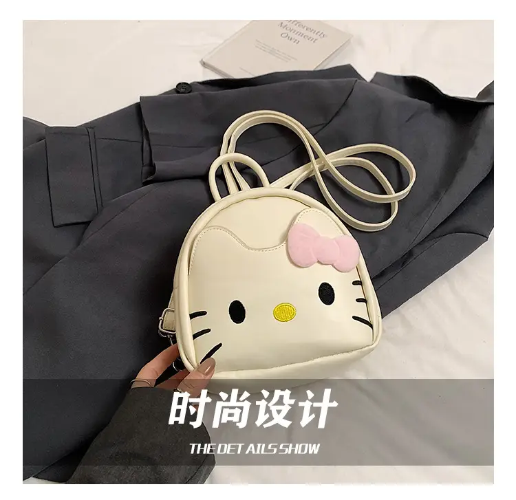 Hello Kitty Crossbody Backpack for Girls Cute Pink Bow — feature 9