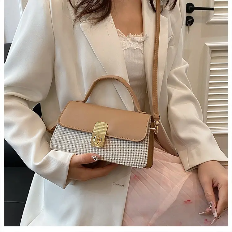 Pink & Beige Lock Bag for Women 2024 — feature 11