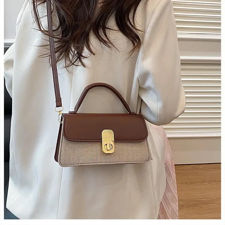 Pink & Beige Lock Bag for Women 2024 — feature 13