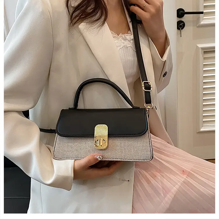 Pink & Beige Lock Bag for Women 2024 — feature 15