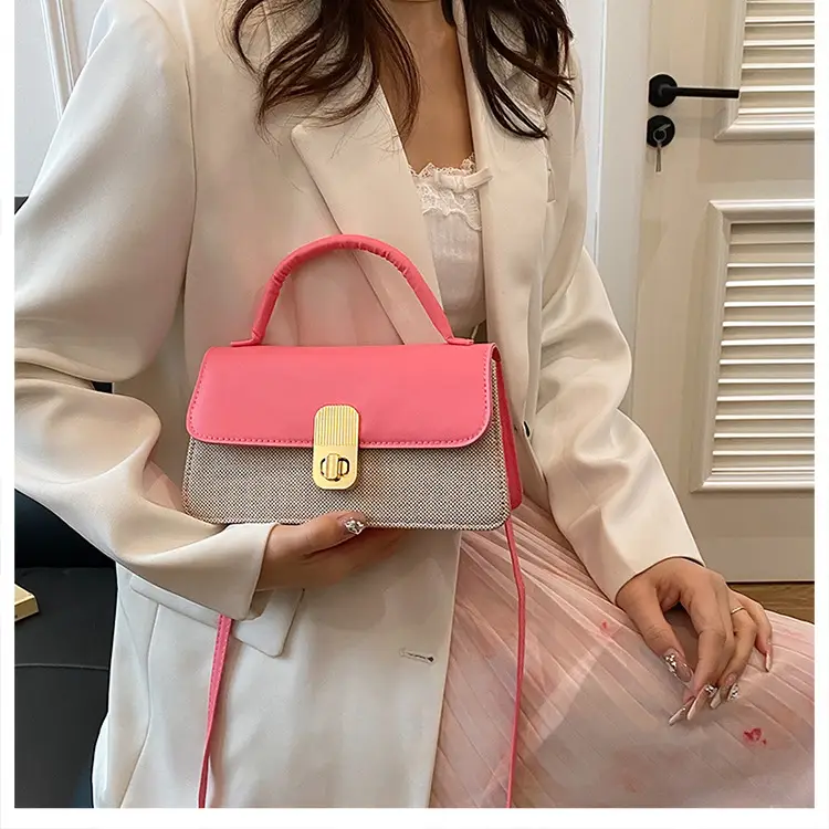 Pink & Beige Lock Bag for Women 2024 — feature 16
