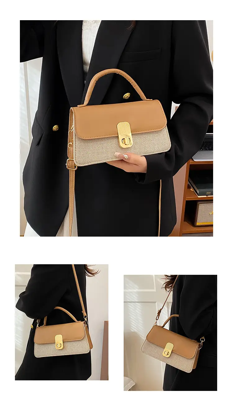 Pink & Beige Lock Bag for Women 2024 — feature 19