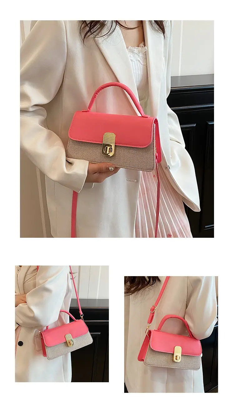Pink & Beige Lock Bag for Women 2024 — feature 21