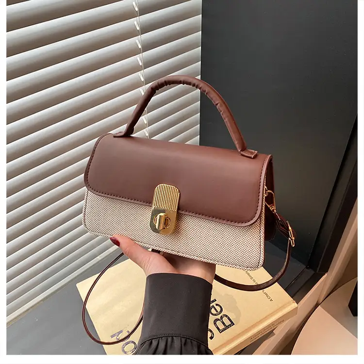 Pink & Beige Lock Bag for Women 2024 — feature 25