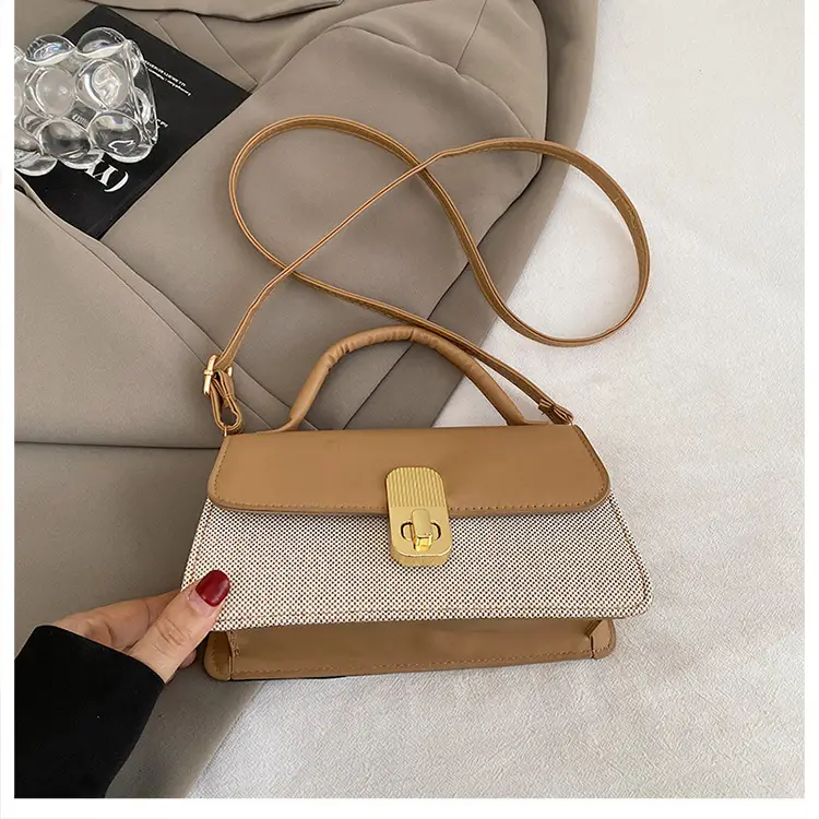 Pink & Beige Lock Bag for Women 2024 — feature 26