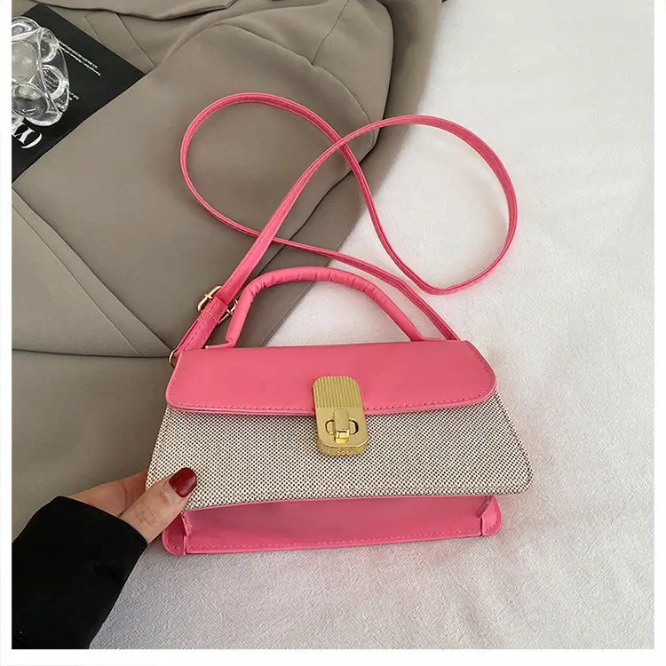 Pink & Beige Lock Bag for Women 2024 — feature 27
