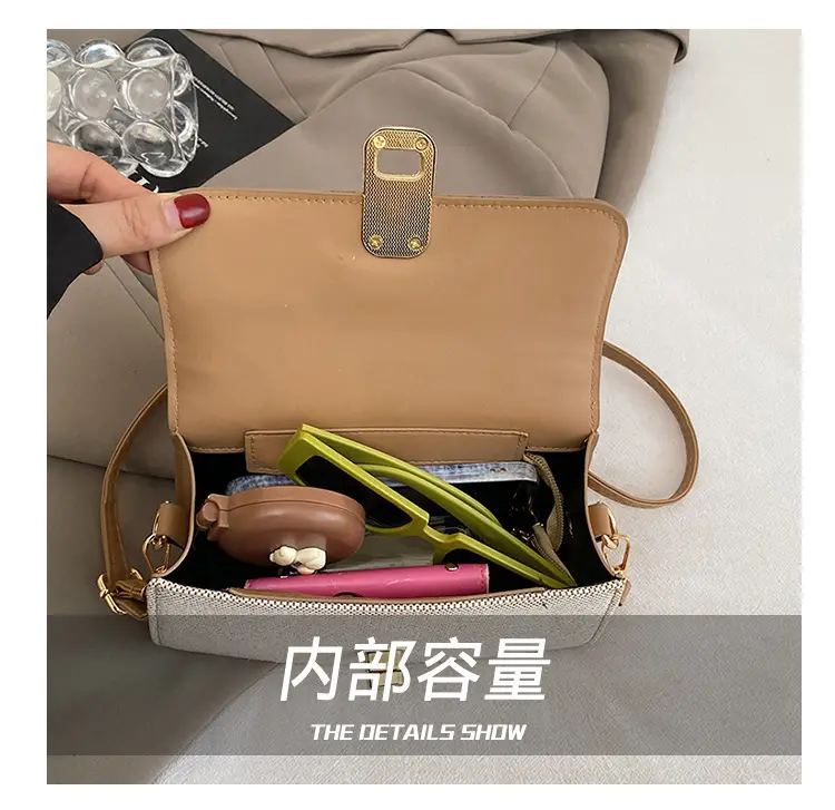 Pink & Beige Lock Bag for Women 2024 — feature 5