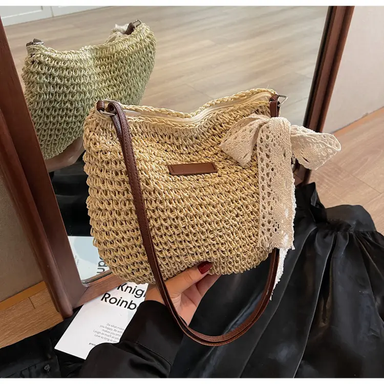 Women Woven Straw Shoulder Bag Spring Summer 2025 — feature 22