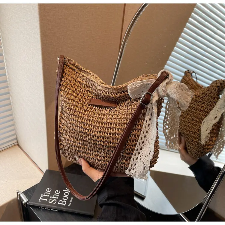 Women Woven Straw Shoulder Bag Spring Summer 2025 — feature 24