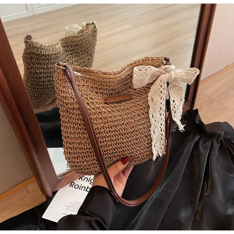 Women Woven Straw Shoulder Bag Spring Summer 2025 — feature 25