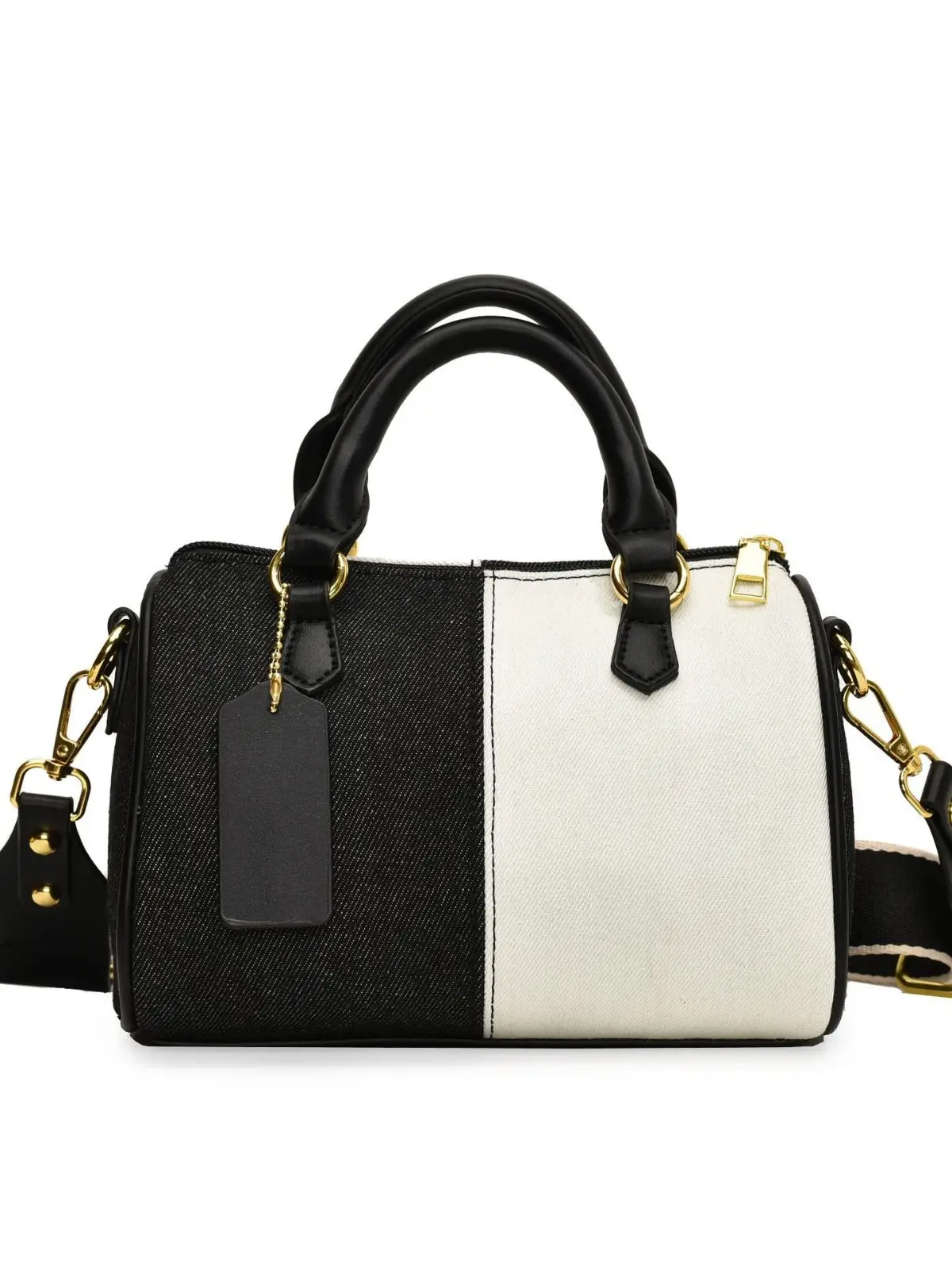 Crossbody Bag Black White Leather Shoulder Crossbody 2024 - Image 9