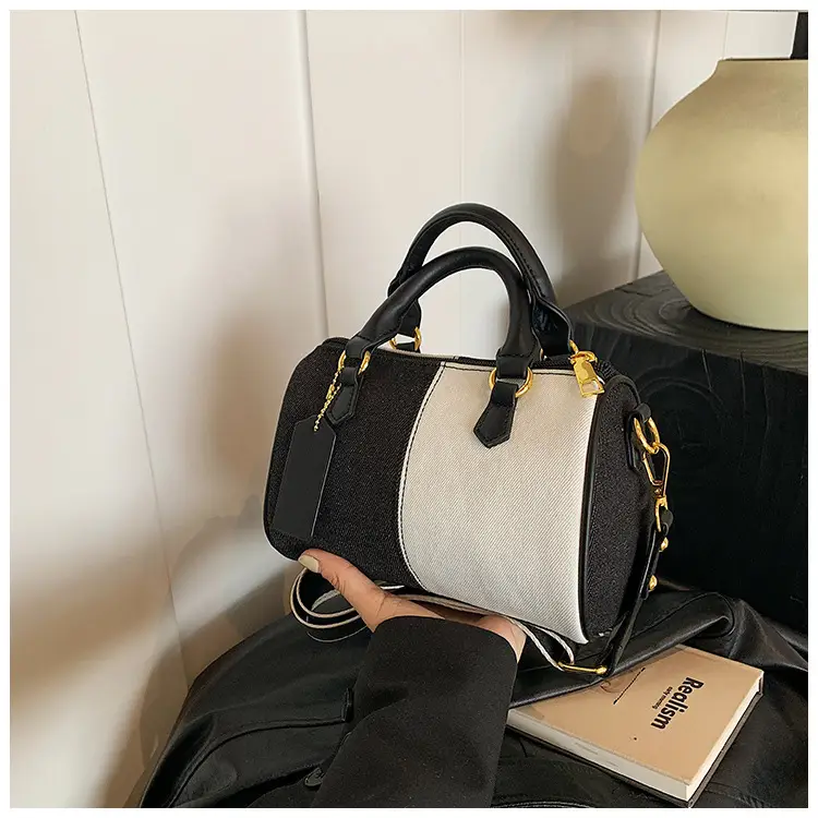 Crossbody Bag Black White Leather Shoulder Crossbody 2024 — feature 8
