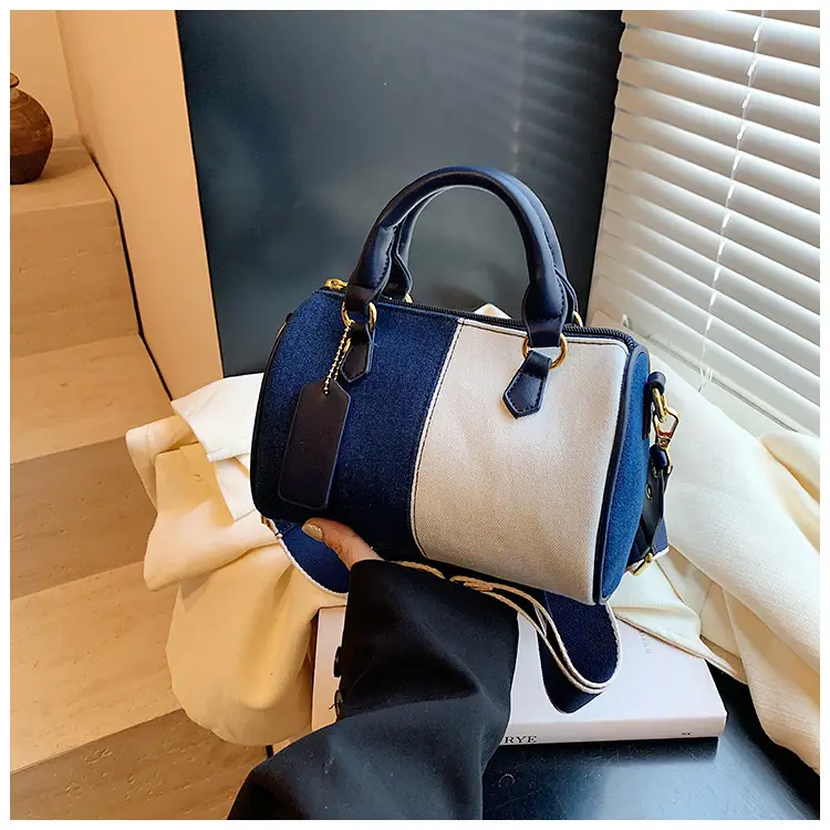 Crossbody Bag Black White Leather Shoulder Crossbody 2024 - Image 2