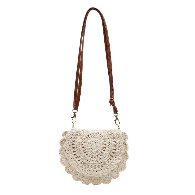Cute Lace Crossbody Bag for Women Brown