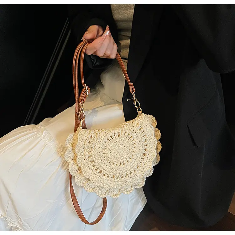 Cute Lace Crossbody Bag for Women Brown — feature 14